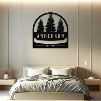 Lakehouse Canoe Sign