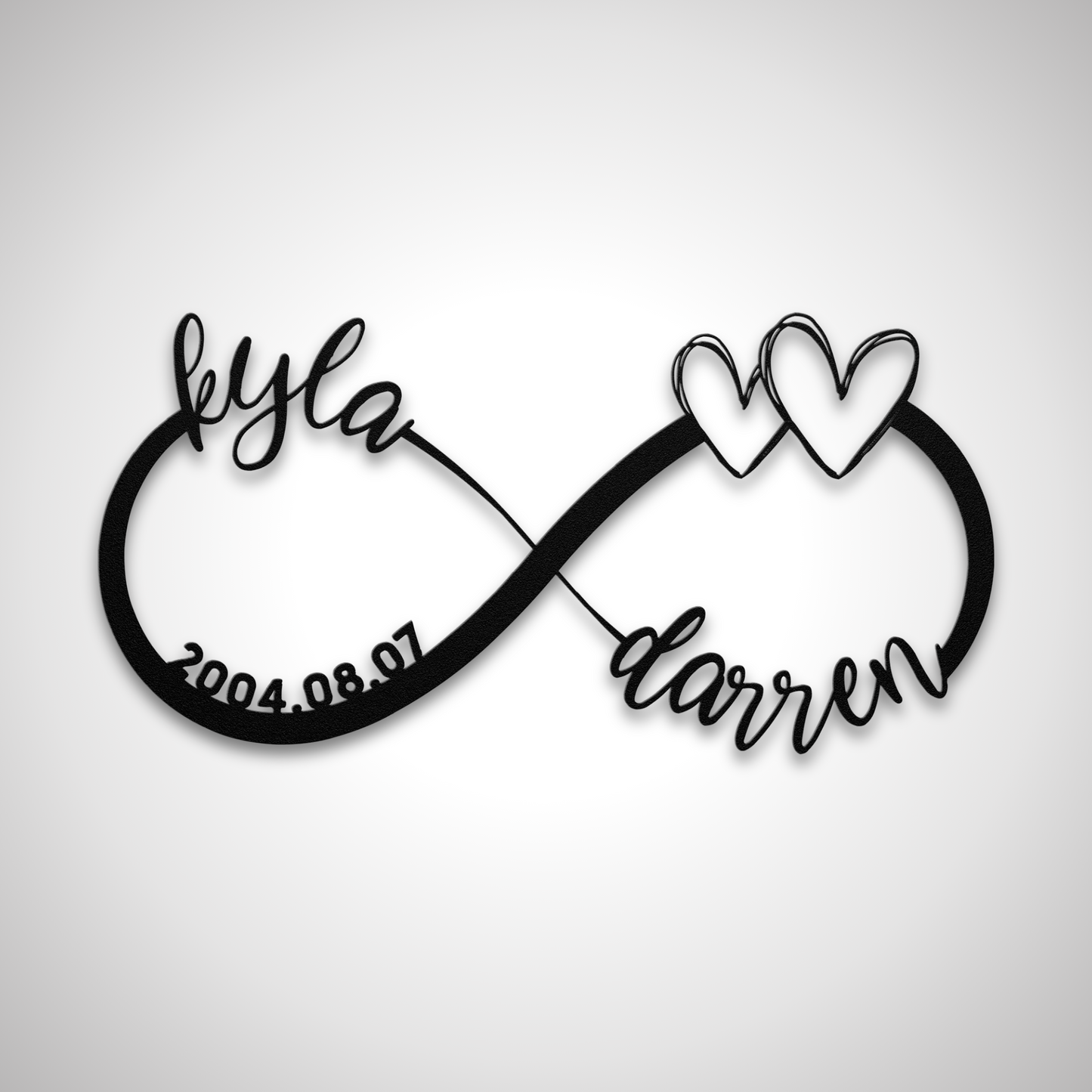 Couple Infinity Name Sign