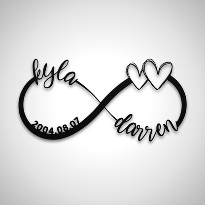 Couple Infinity Name Sign