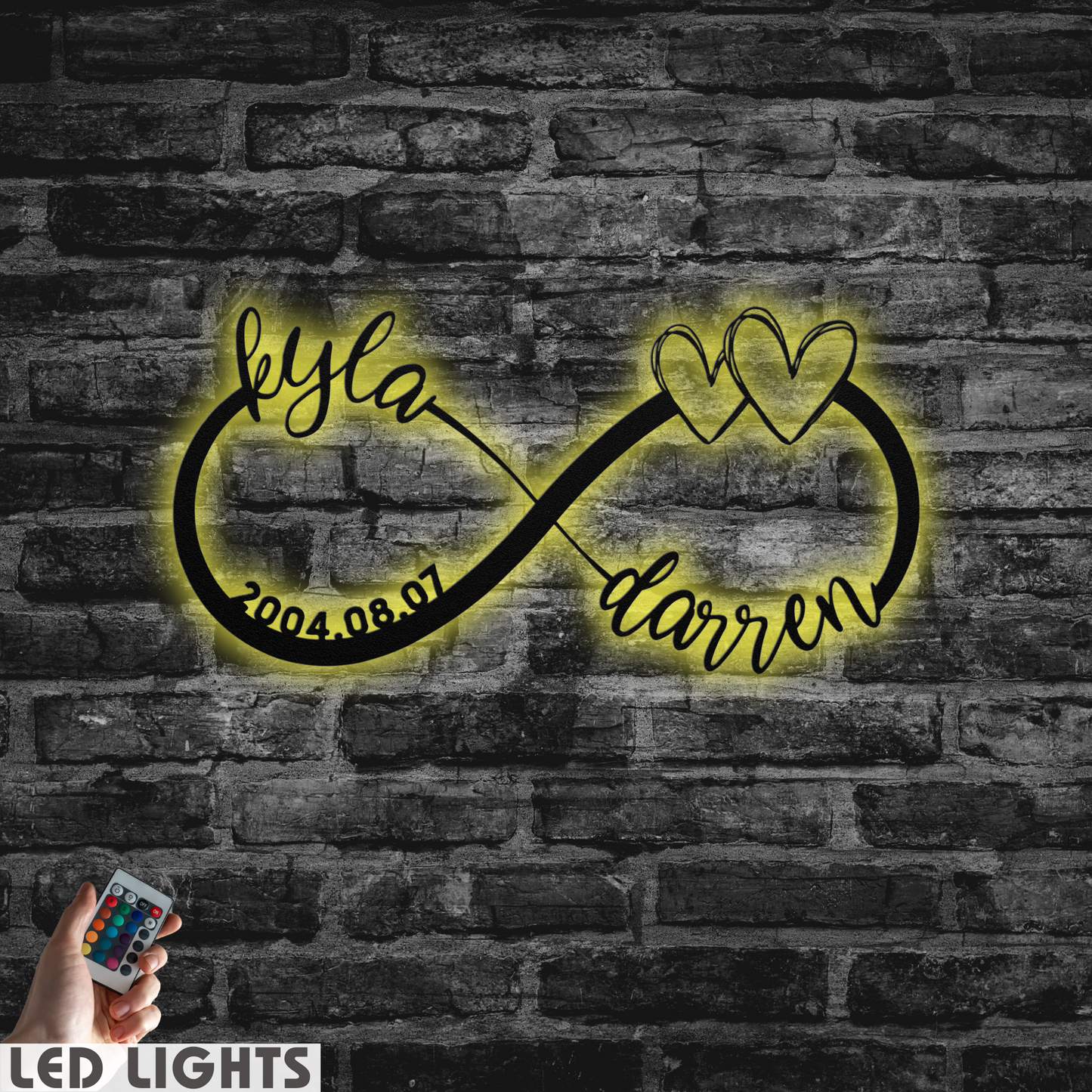 Couple Infinity Name Sign