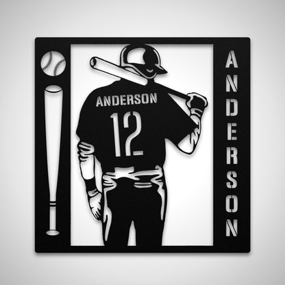 Baseball Player Sign