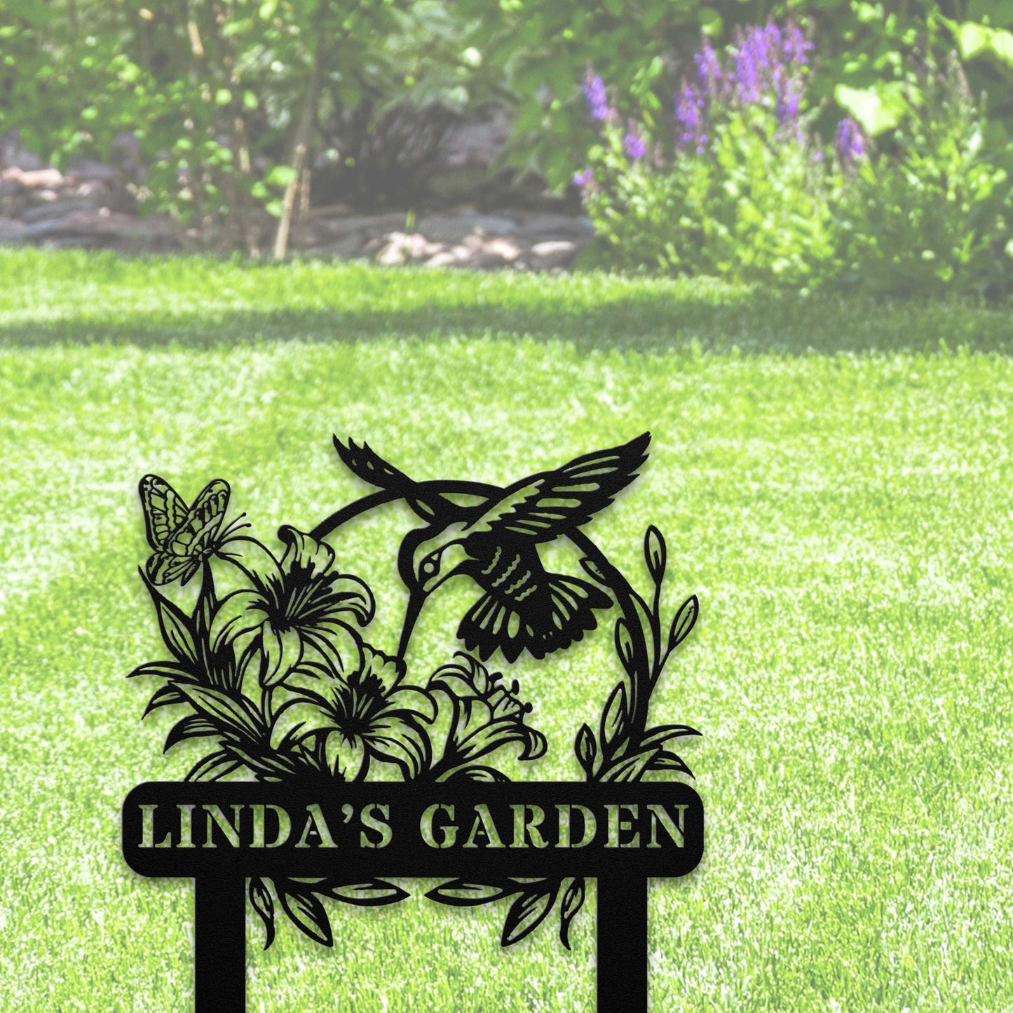 Hummingbird Garden Sign