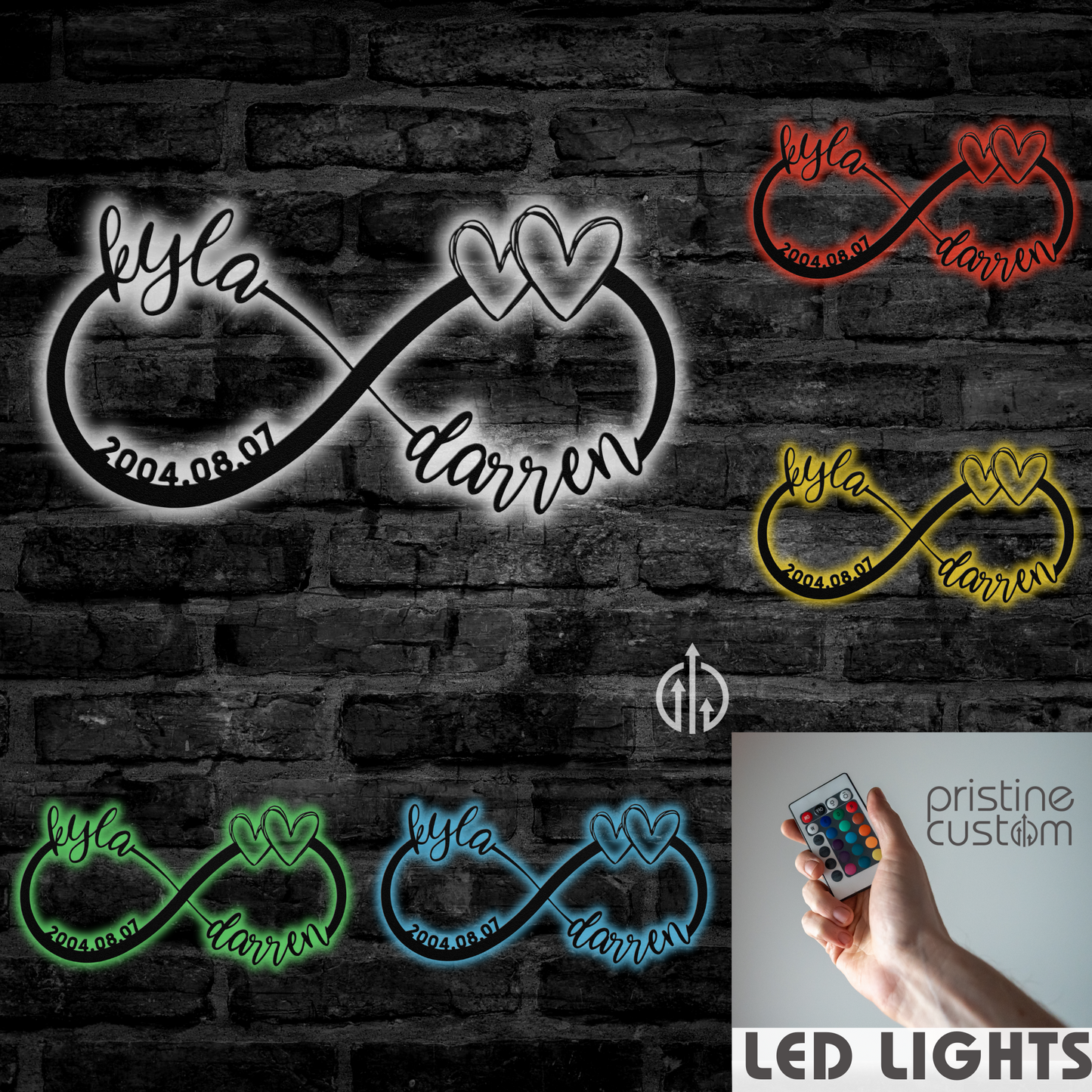 Couple Infinity Name Sign