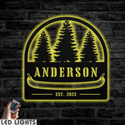 Lakehouse Canoe Sign