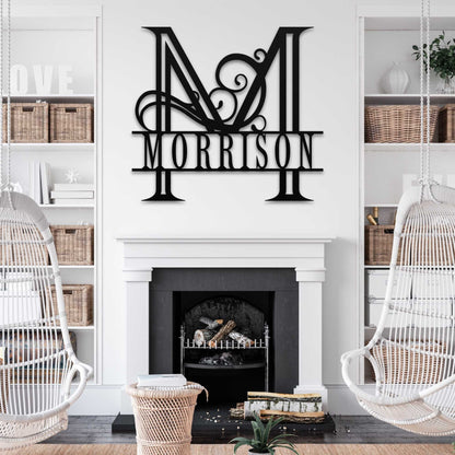 Split Letter Monogram Sign