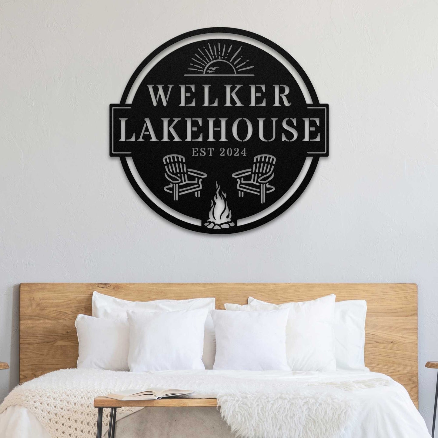 Lakehouse Sunset Sign