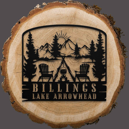 Sunset Campfire Sign