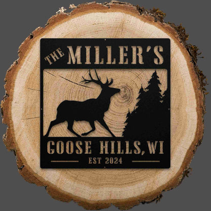 Lakehouse Elk Sign