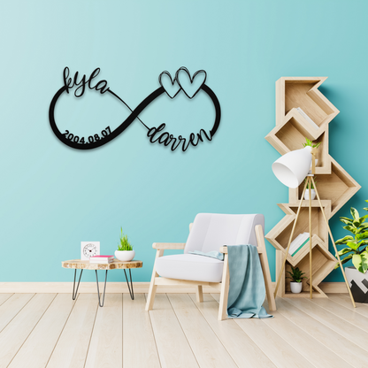 Couple Infinity Name Sign