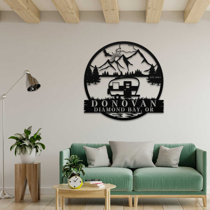 Retro RV Camper Sign