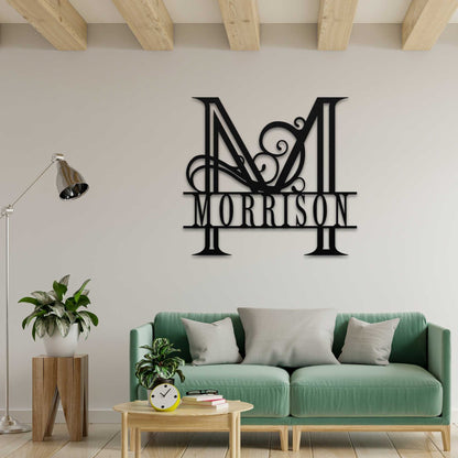 Split Letter Monogram Sign
