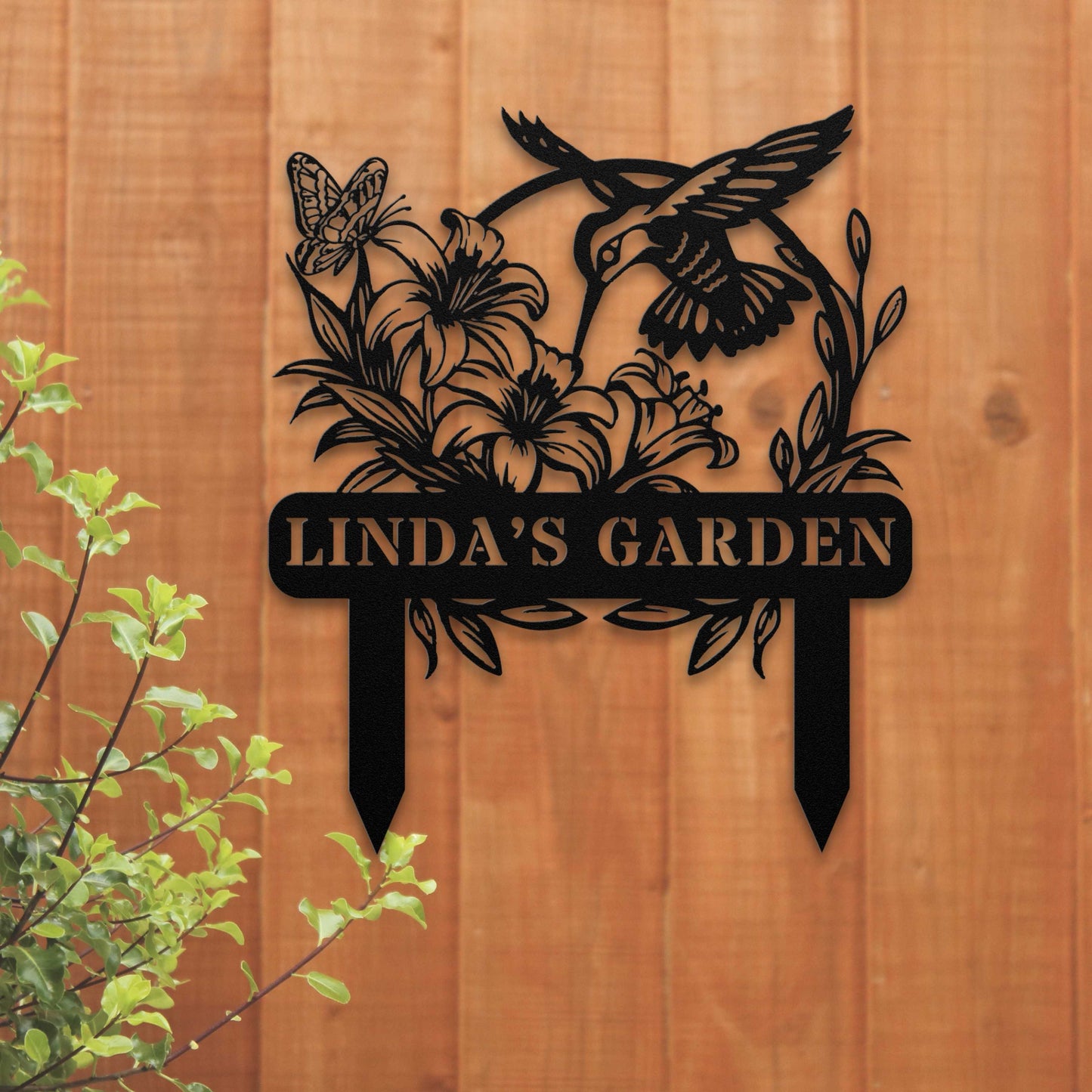 Hummingbird Garden Sign