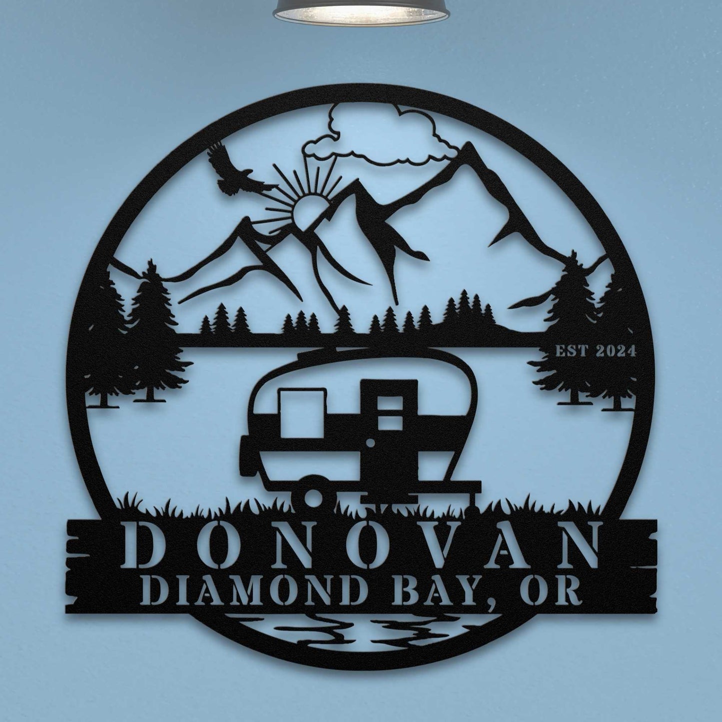 Retro RV Camper Sign