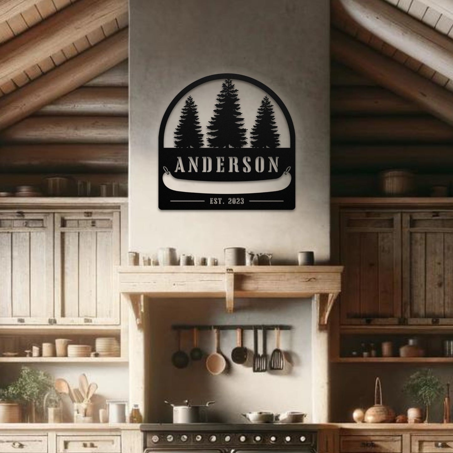 Lakehouse Canoe Sign