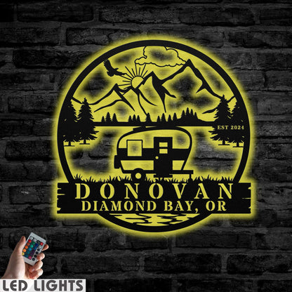 Retro RV Camper Sign