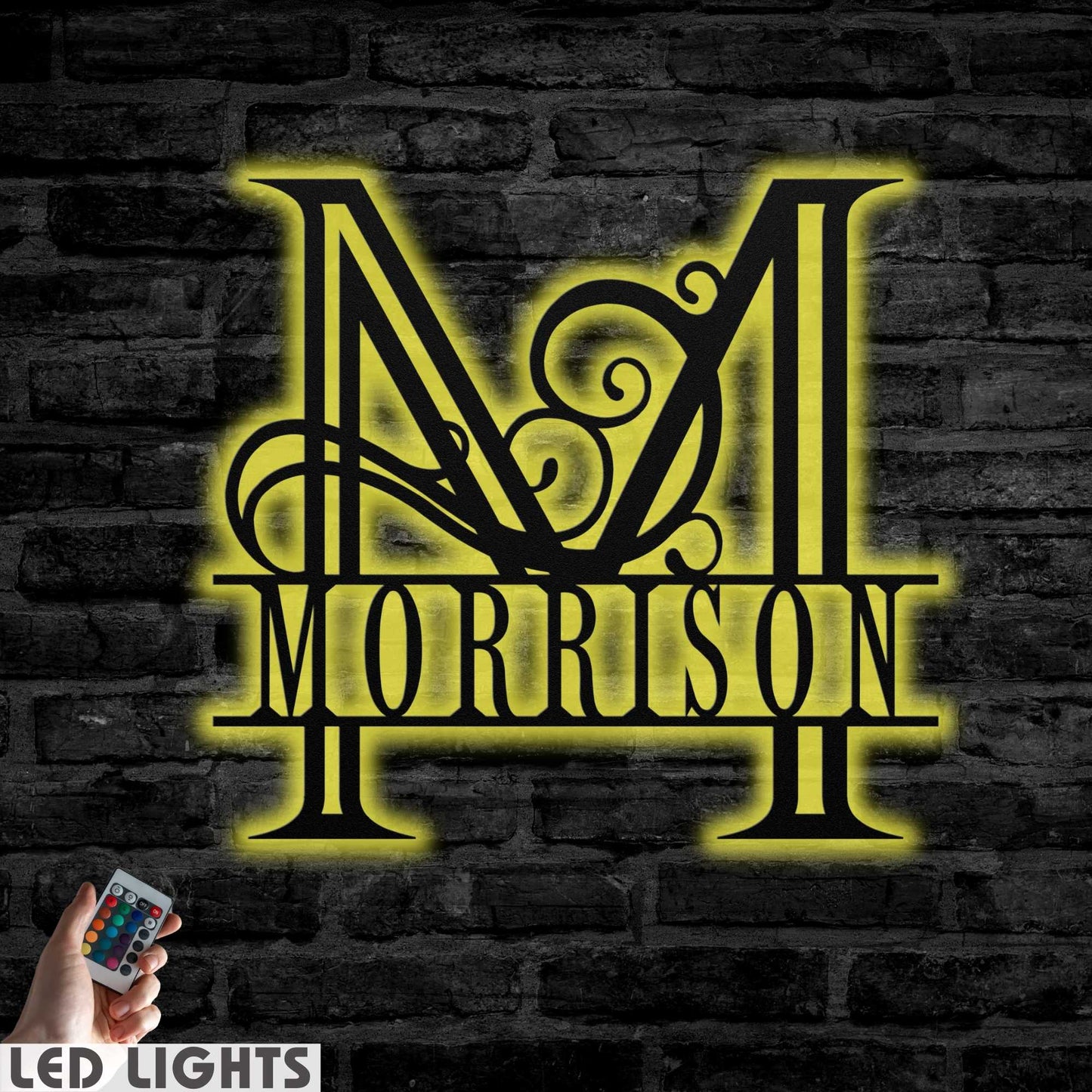 Split Letter Monogram Sign