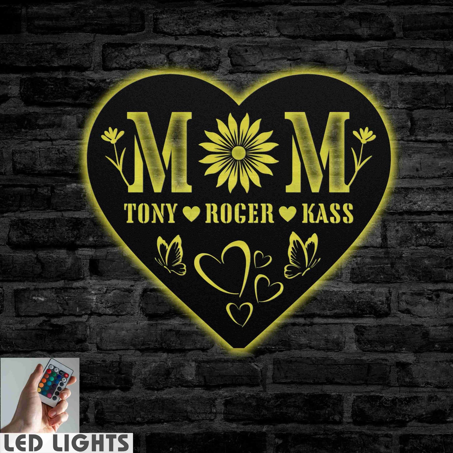 Mom and Kids Name Sign