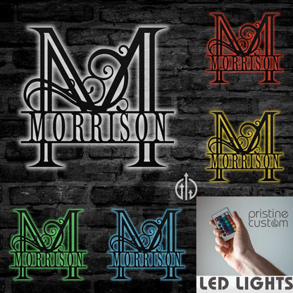 Split Letter Monogram Sign