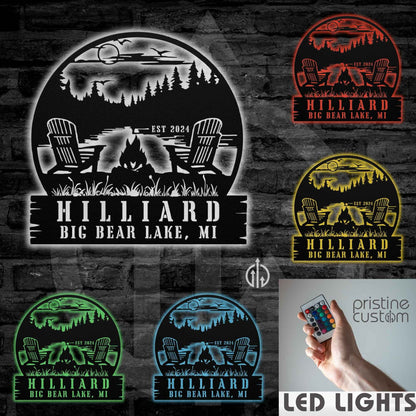 Lakehouse Campfire Sign