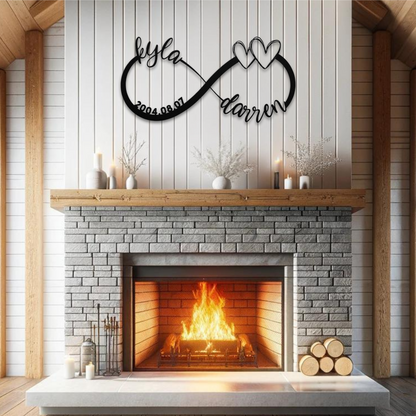 Couple Infinity Name Sign